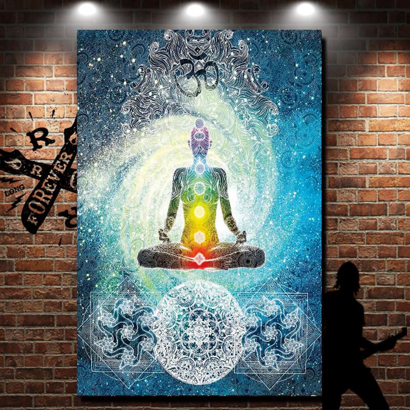 7 Chakras Printed Tapestry