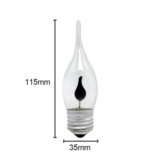 Flickering Flame Style LED Candle Bulb