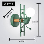 climbing-green / cool-white-led-bulb