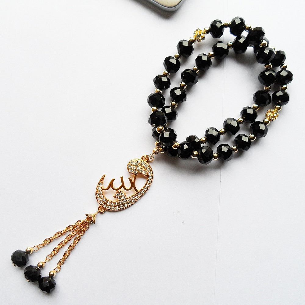 Islamic Black Crystal Beads