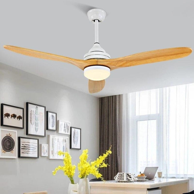 Remote Control Wooden Design Ceiling Fan