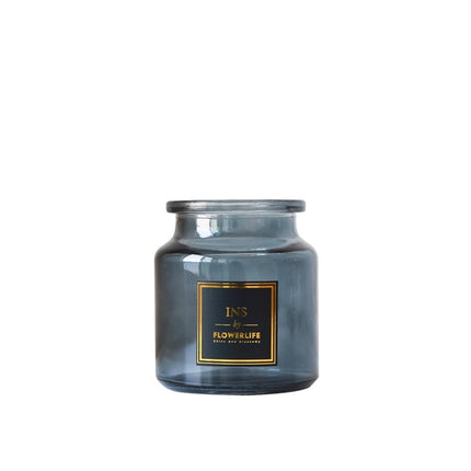 Glass Vase in Dark Blue Color - wnkrs