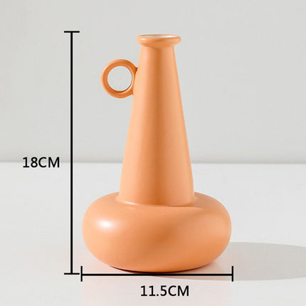Modern Style Geometric Ceramic Flower Vase - wnkrs