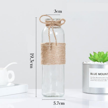 Creative Nordic Glass Bottle Vase - wnkrs