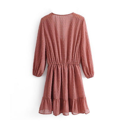 Women's Ruffle Skirt Mini Dress - wnkrs