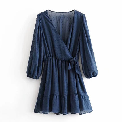 Women's Ruffle Skirt Mini Dress - wnkrs