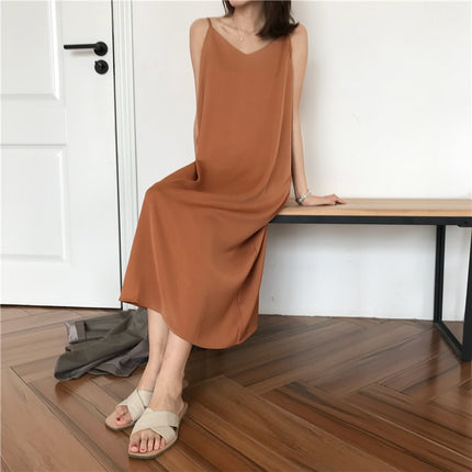 Women's Loose Sleeveless Maxi Dress - wnkrs