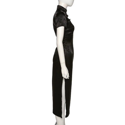 Women's Soft Satin Long Dress - wnkrs