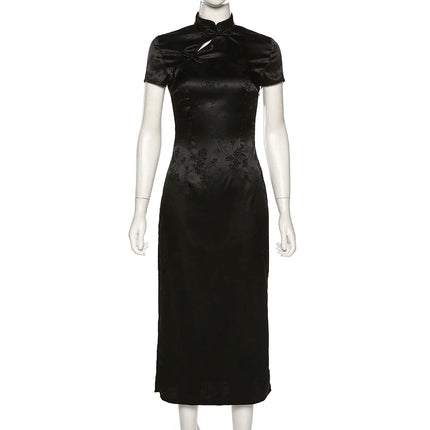 Women's Soft Satin Long Dress - wnkrs