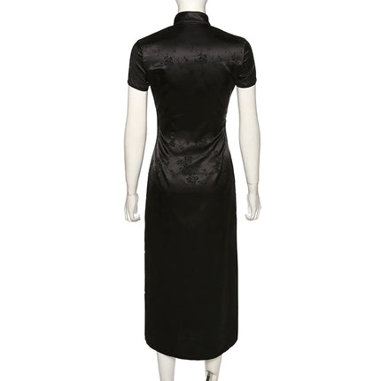 Women's Soft Satin Long Dress - wnkrs