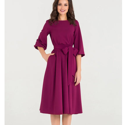 Women's Lantern Sleeve A-Line Dress - wnkrs