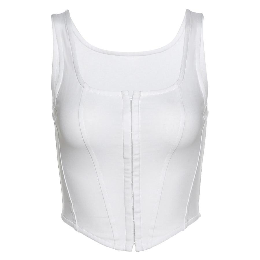 Solid Color Casual Crop Top