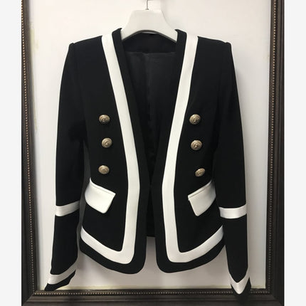 Classic Women's Blazer in Black and White Colors - Wnkrs