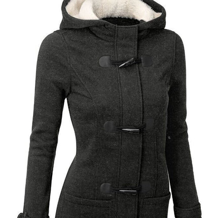 Stylish Demi-Season Casual Hooded Women's Coat - Wnkrs