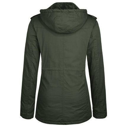 Women's Winter Parka with Removable Hood - Wnkrs