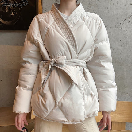 Women's Kimono Style Puffer Coat - Wnkrs