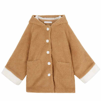 Elegant Faux Fur Kawaii Teddy Bear Coat - Wnkrs