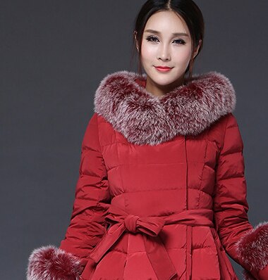 Women's Winter Down Coat with Fur - Wnkrs