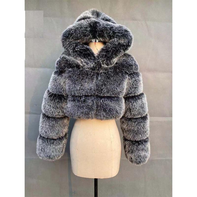 Women's  Fluffy Faux Fur Coat