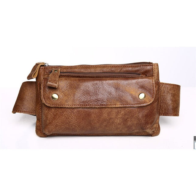 Men's Casual Genuine Leather Waist Bag
