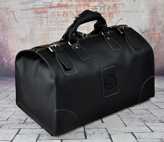 Vintage Genuine Leather Duffel Bag for Men - Wnkrs