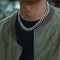 Men's Chain Chocker Necklace with Crystals - Wnkrs