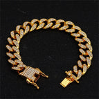 Brazalete de oro / 8 pulgadas / 13mm