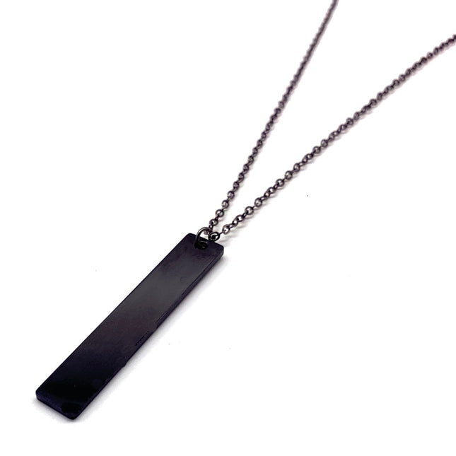 Black Rectangle Shaped Pendants for Men - Wnkrs