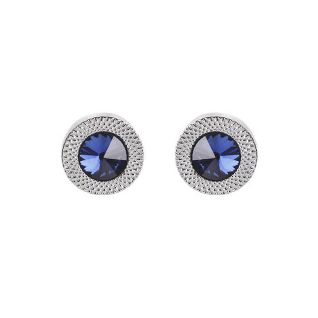Men's Blue and Silver Cuff Links - wnkrs
