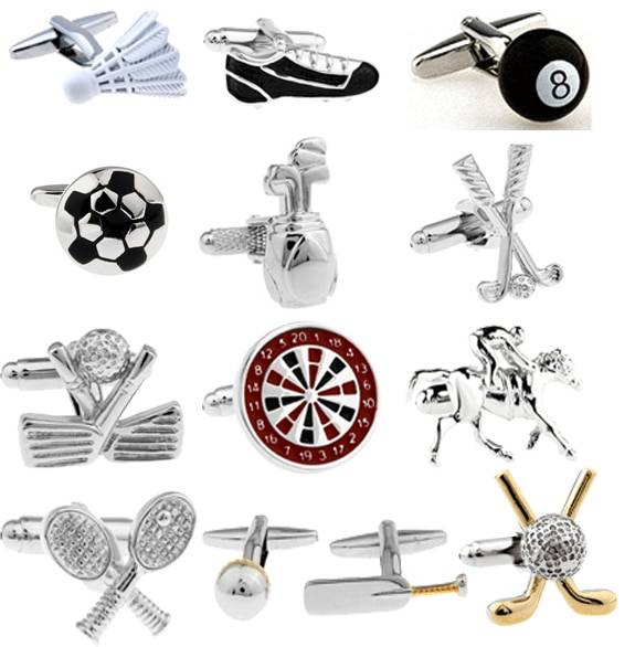 Funny Men's Sport Themed Cufflinks
