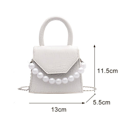 Women's Pearl Strap Mini Shoulder Bag - Wnkrs