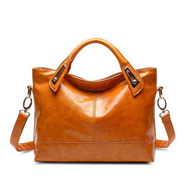 Women's Soft Oil Leather Shoulder Bag