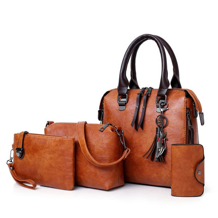 Women's Leather Shoulder Messenger Bag - Wnkrs