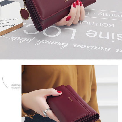 Women's Leather Multi-Functional Long Wallet - Wnkrs