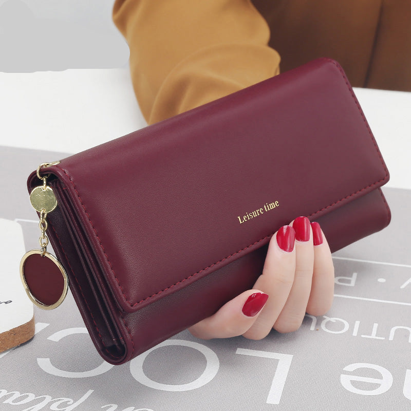 Women's Leather Multi-Functional Long Wallet