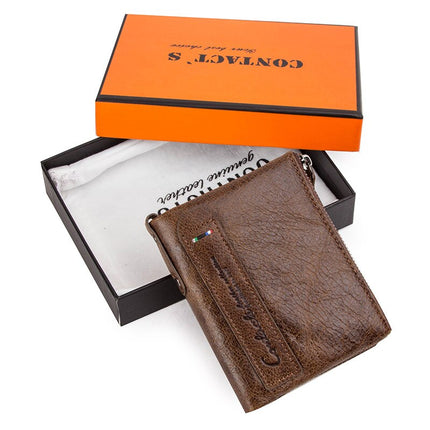Stylish Compact Genuine Leather Women’s Wallet - Wnkrs