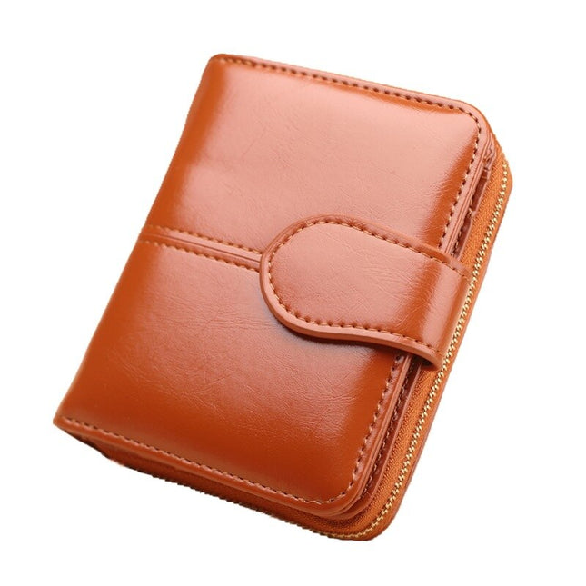 PU Leather Short Wallet for Women