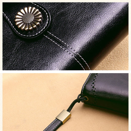 Women's Clutch Leather Wallet - Wnkrs