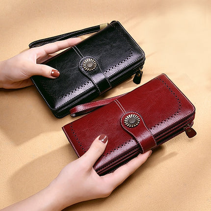 Women's Clutch Leather Wallet - Wnkrs