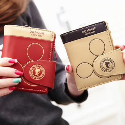 Cute Mickey Mouse Leather Wallet for Women - Wnkrs