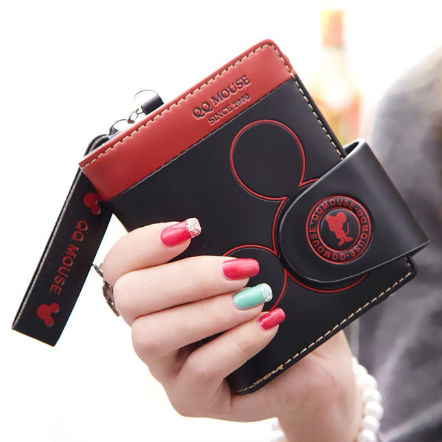 Cute Mickey Mouse Leather Wallet for Women