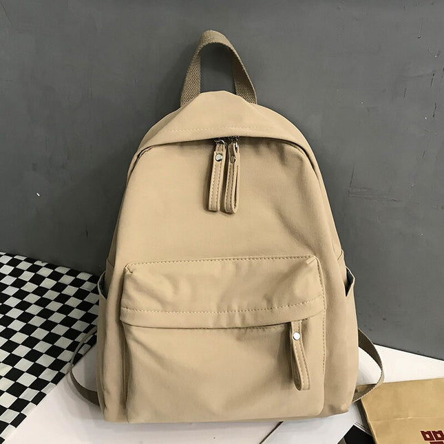 Women's Simple Canvas Backpack - Wnkrs