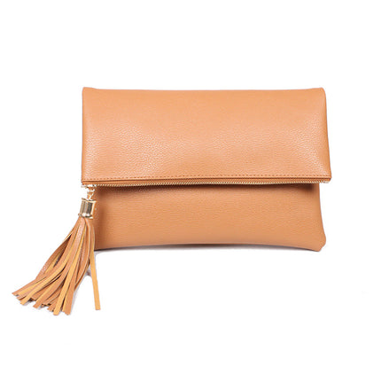 Fashion Convenient Tasseled Women's Clutch Bag with Chain - Wnkrs
