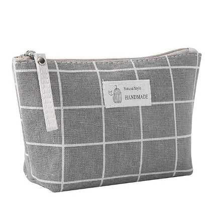 Cotton and Linen Cosmetic Bag - Wnkrs