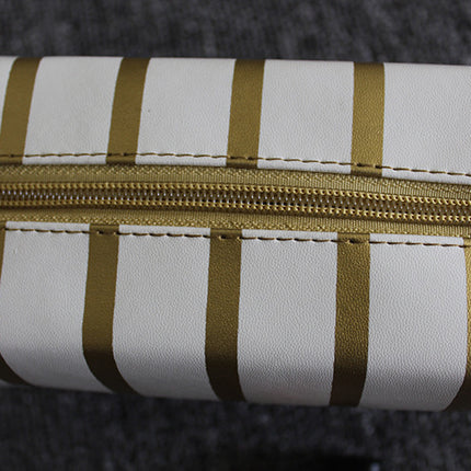 Striped Cosmetic Travel Bag - Wnkrs