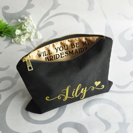 Personalized Makeup Bag for Bachelorette Party - Wnkrs