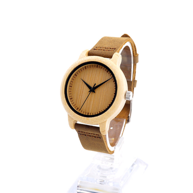 Round Bamboo Watches for Couples and Lovers - wnkrs