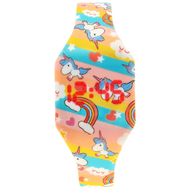 Unicorn Cartoon Wristwatch with Digital LED Display