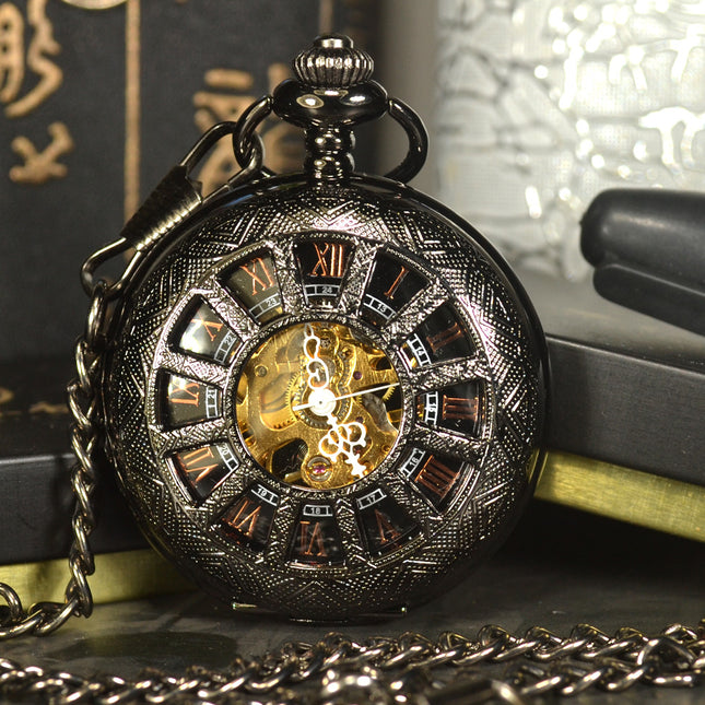 Steampunk Skeleton Mechanical Pocket Watch - wnkrs