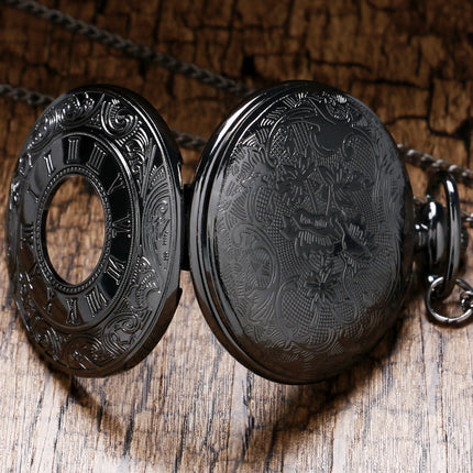 Black Vintage Pocket Watch - wnkrs